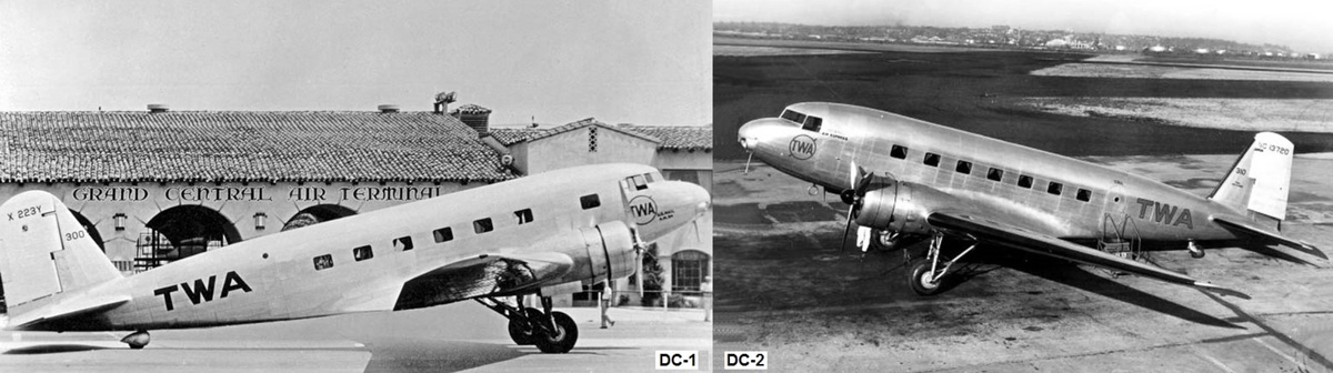 Самолеты DC-1 и DC-2