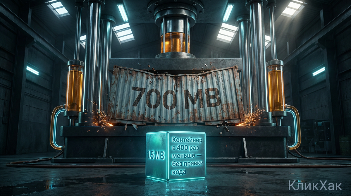 Сжатие образов Docker