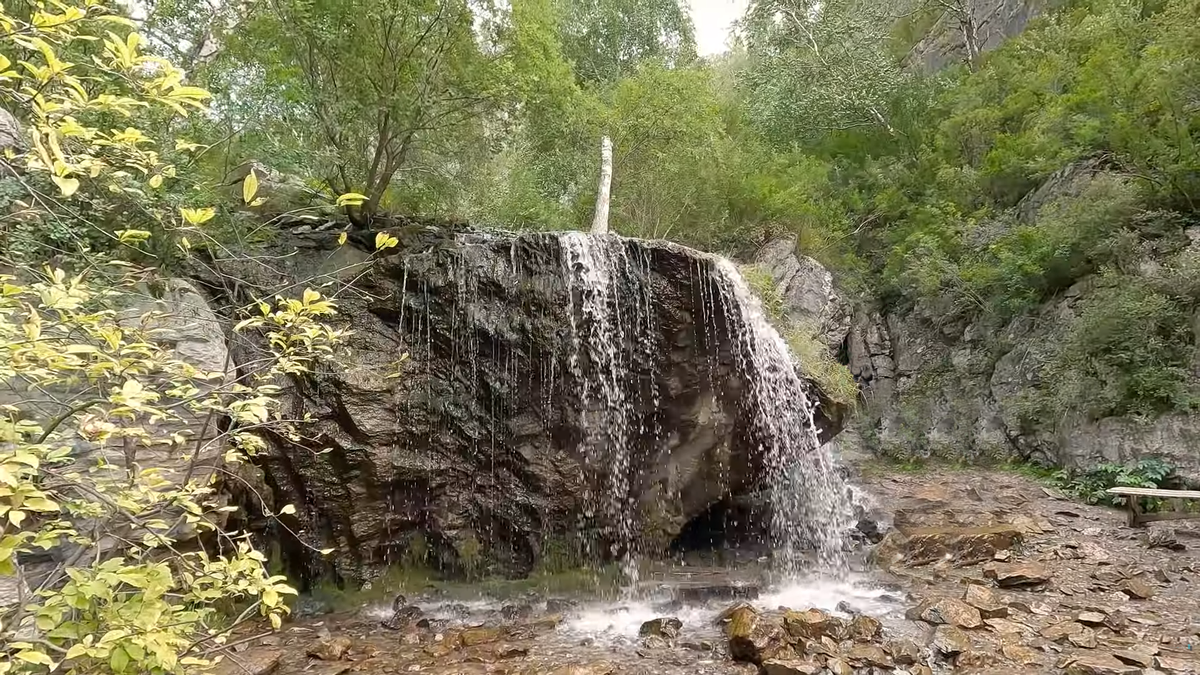 Туристический маршрут к водопаду в ущелье Че-Чкыш, Горный Алтай