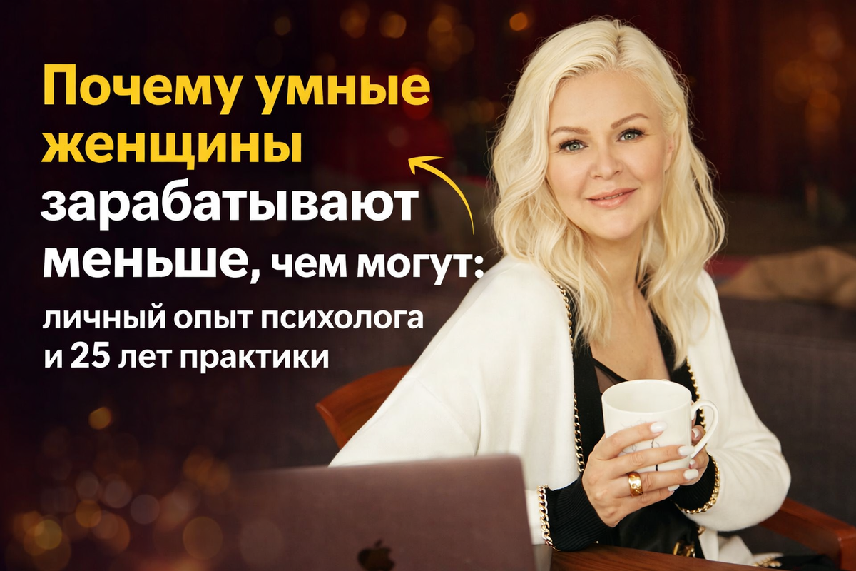 Психолог рассказывает, почему умные женщины мало зарабатывают: советы эксперта с 25-летним стажем