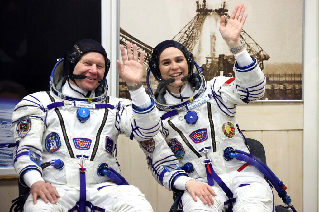 Полет Марины Василевской окончательно застолбил место Синеокой в почетном пуле комических держав. Фото: БелТА