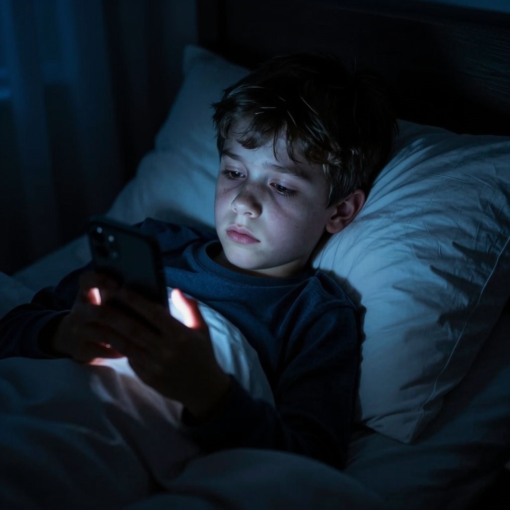 Синий свет подавляет выработку мелатонина