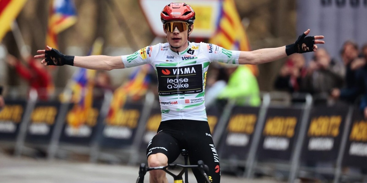    Йонас Вингегор / Volta Ciclista a Catalunya 2026 - 105th Edition - 6th stage Berga - Queralt 158,2 km - 28/03/2026 - Jonas Vingegaard (DEN - Team Visma Lease a Bike) - photo Luis Angel Gomez/SCA/ © Cor Vos 2026