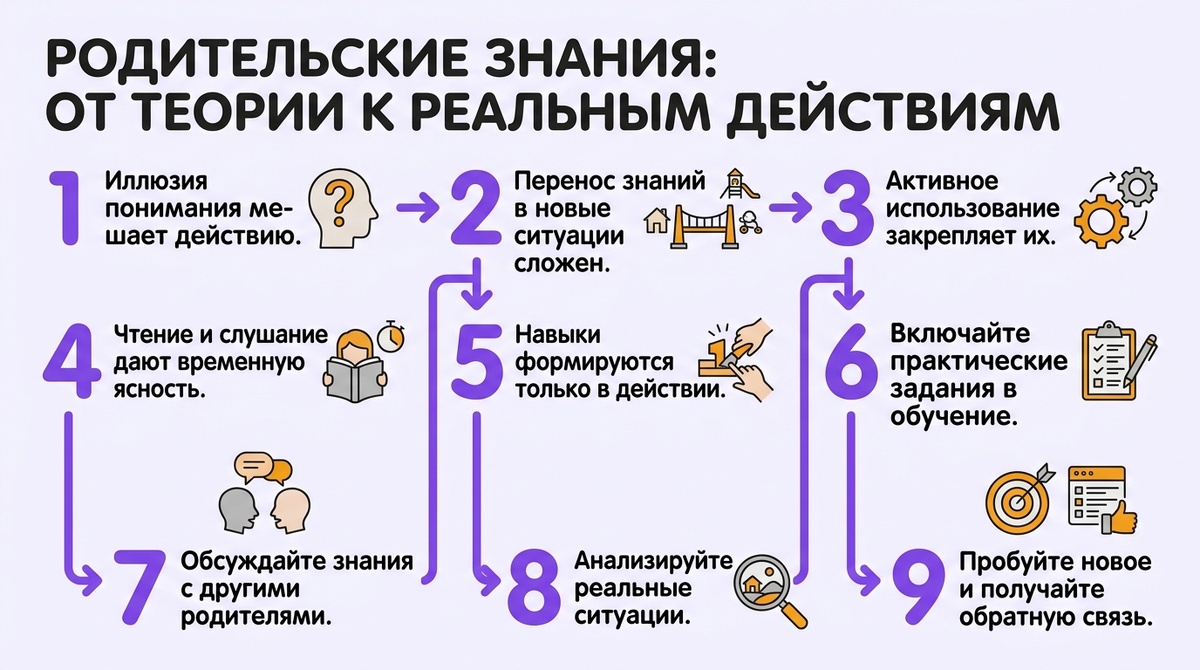 Родительские знания: от теории к реальным действиям  📷

