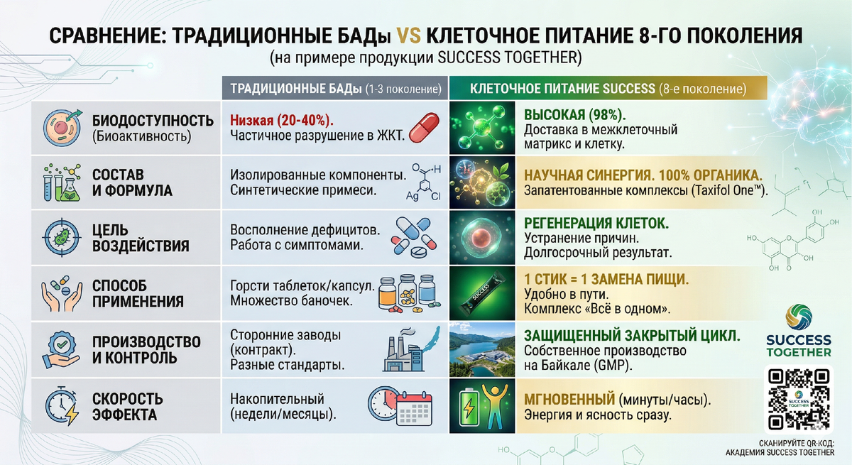 клеточное питание 8го поколения Success Together