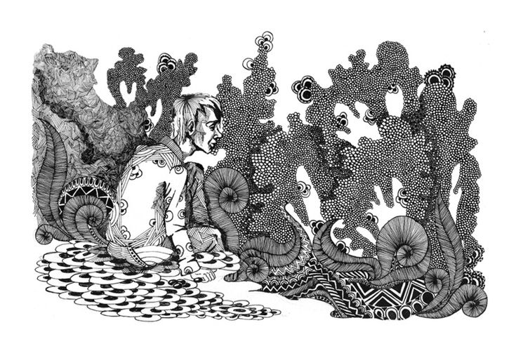 Иллюстрация к "Улитке на склоне", найденная в Пинтерест