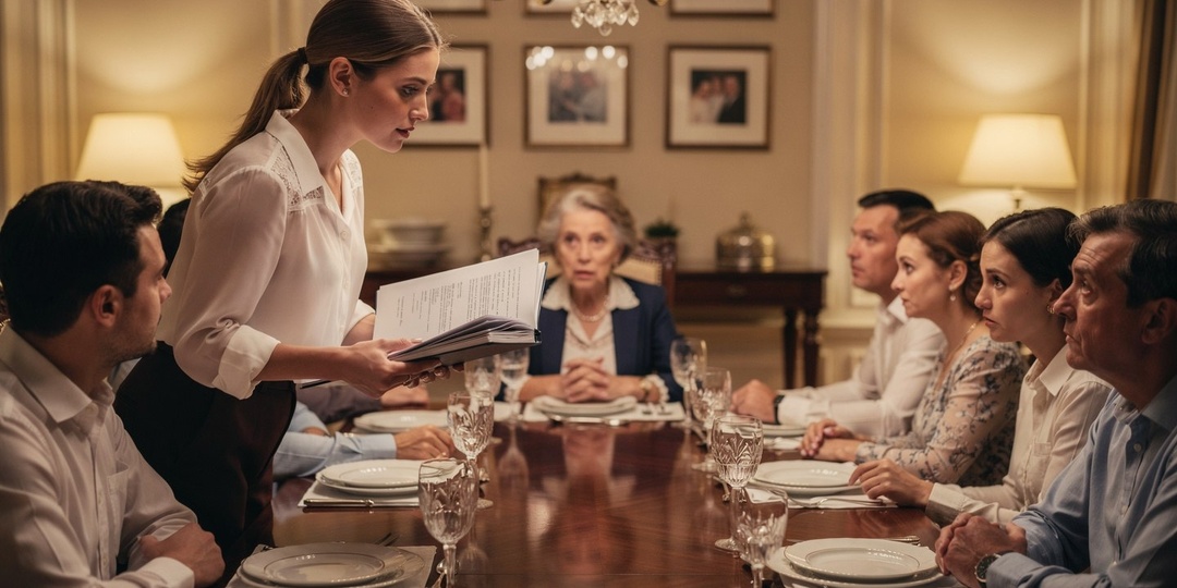 «Подписывай и уходи с пустыми руками», — потребовала свекровь, но Нина достала из сумки свою папку