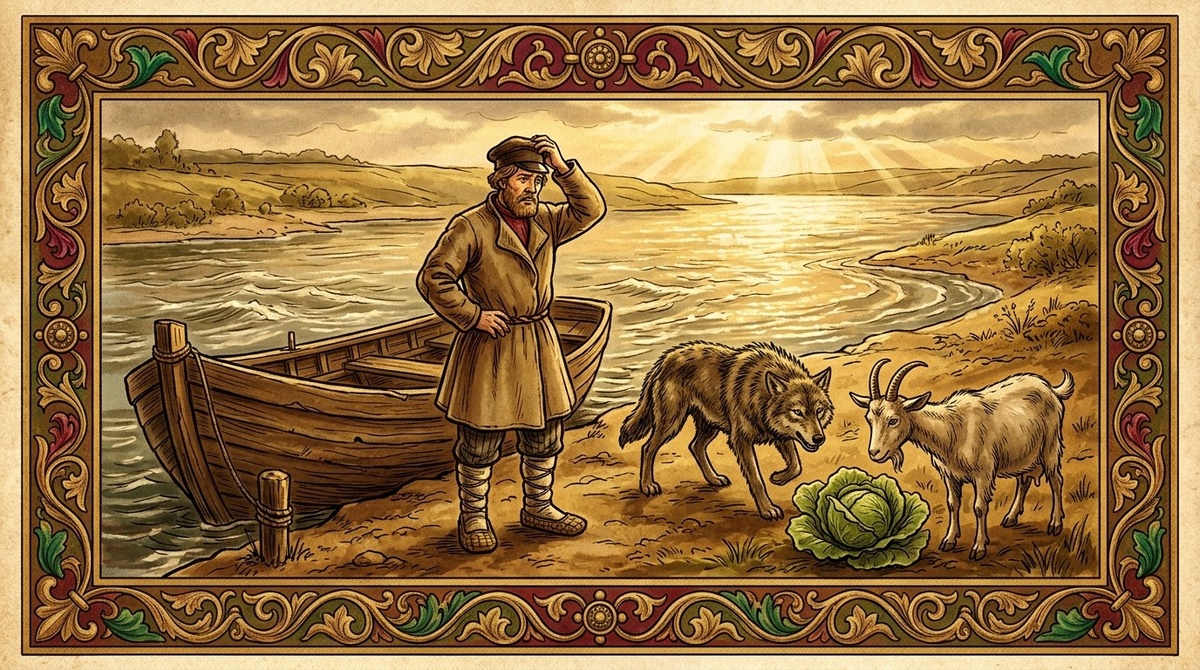 Волк, коза, капуста и одна лодка - как перевезти всех