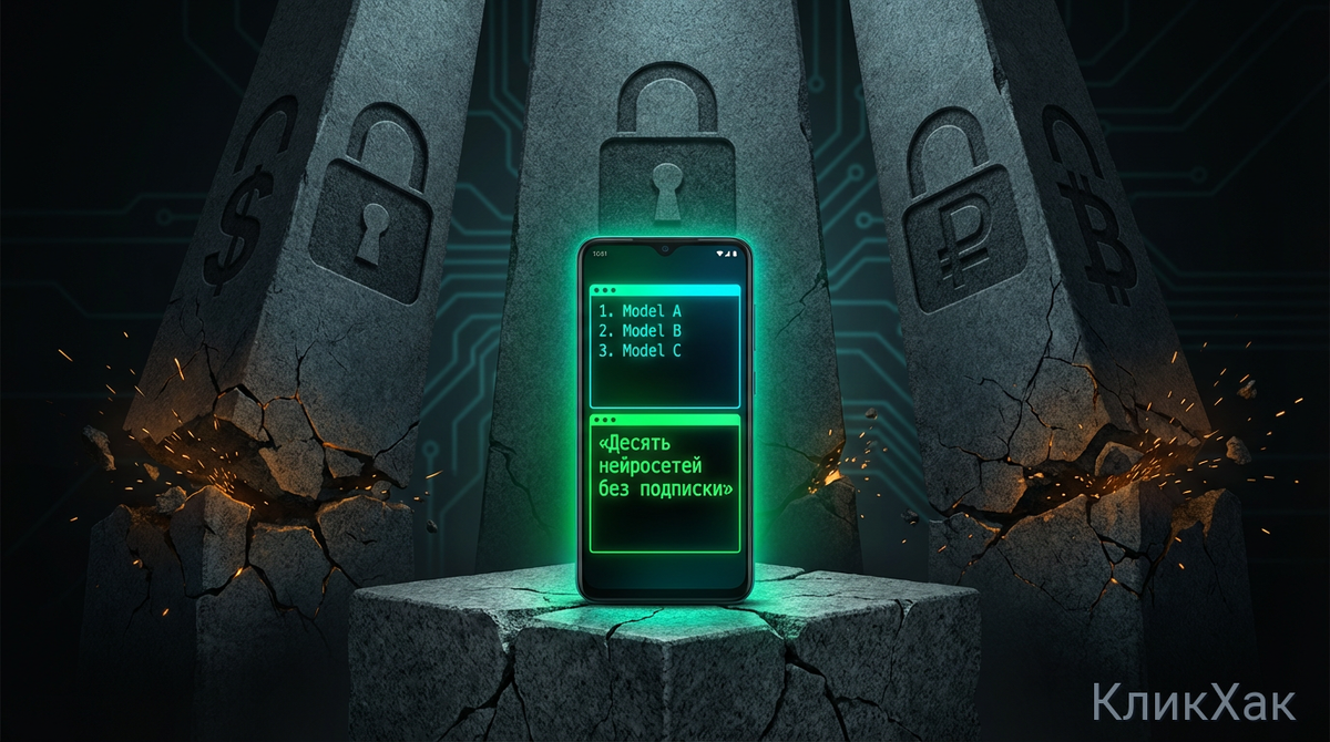 Десять нейросетей в телефоне - без подписки и регистрации