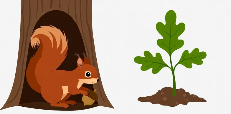 Белочка садовник (авторское право rikkirayden@yandex.ru)