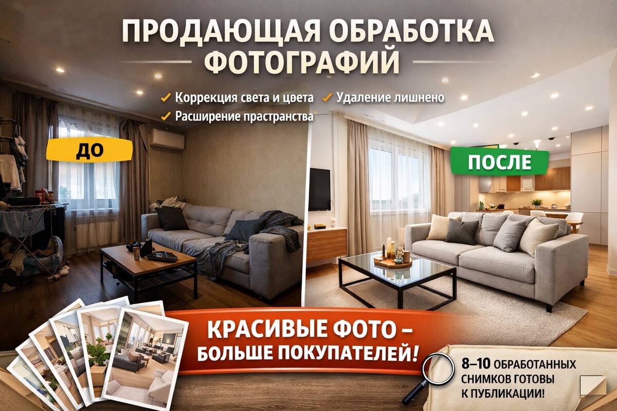 Продающая обработка фотографий