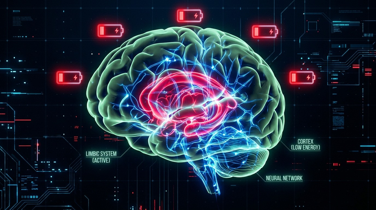 Мозг мгновенно включает режим аварийной лени.
