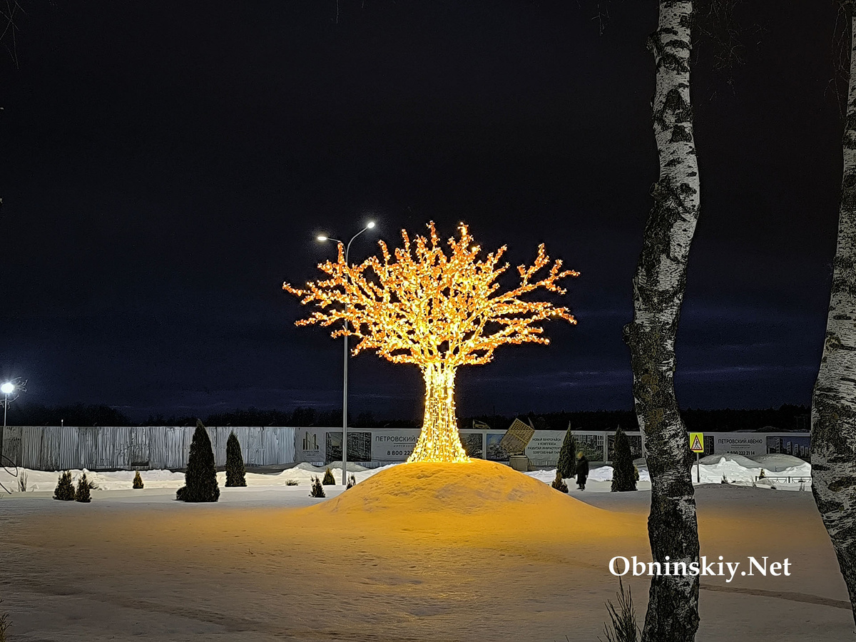 Светящиеся инсталляции в Балабаново