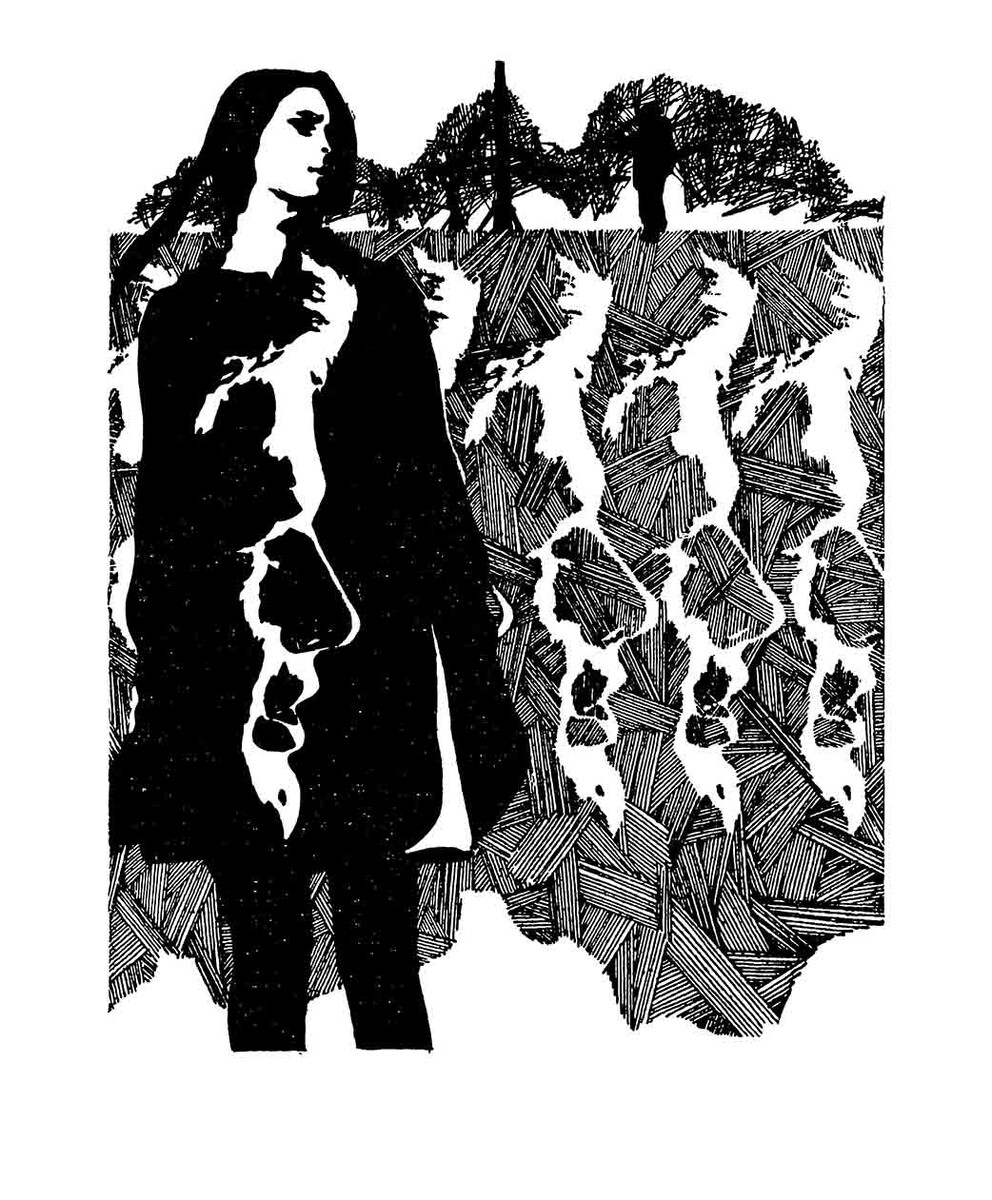 Кира Сошинская. Иллюстрация к сборнику Кира Булычева "Чудеса в Гусляре". Изображение взято из открытых источников