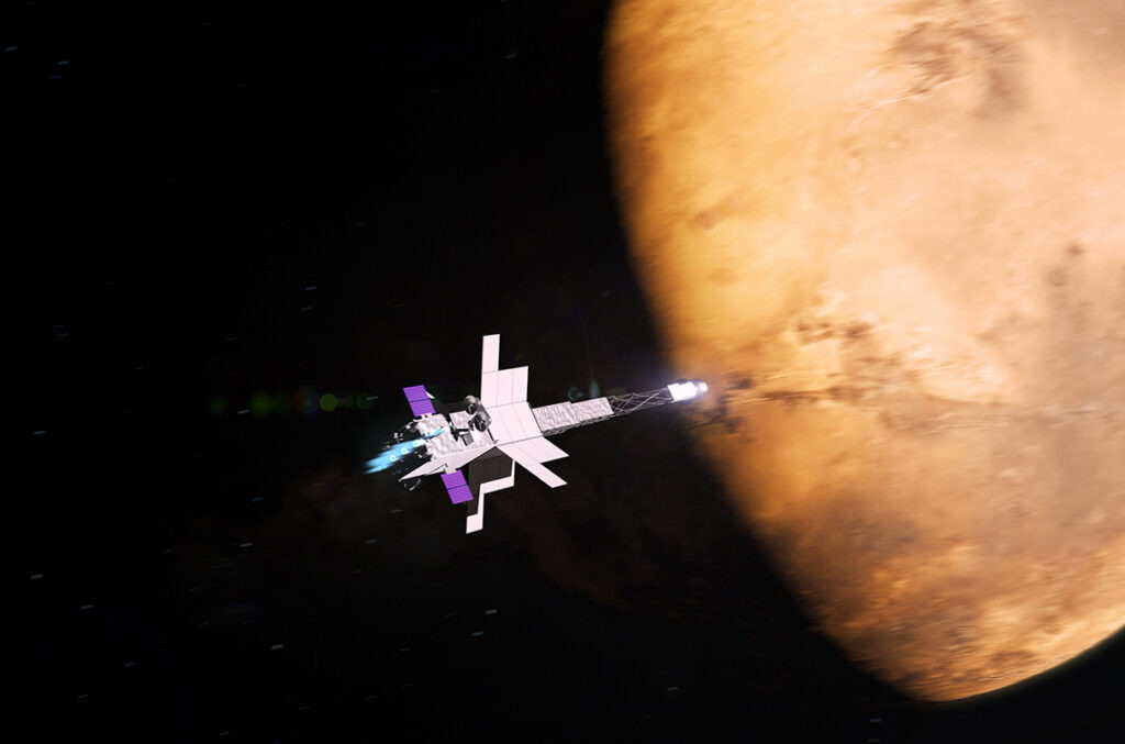 Космический аппарат Space Reactor 1 (SR-1) Freedom у Марса
