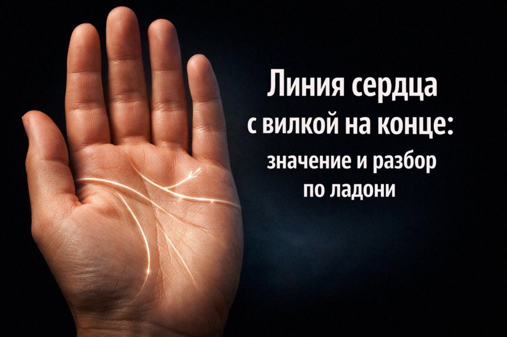    Линия сердца с вилкой на конце и её значение admin