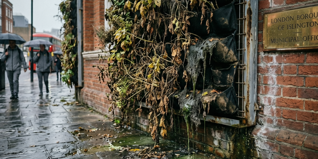 «Зеленые провалы» за за большие деньги: почему фитостену в заменяют пластиком через год?