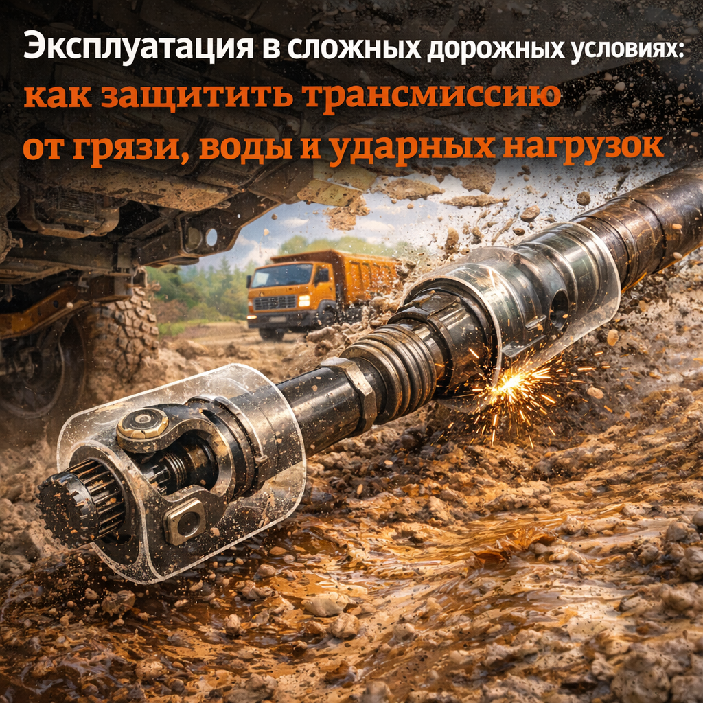 Эксплуатация в сложных дорожных условиях: как защитить трансмиссию от грязи, воды и ударных нагрузок