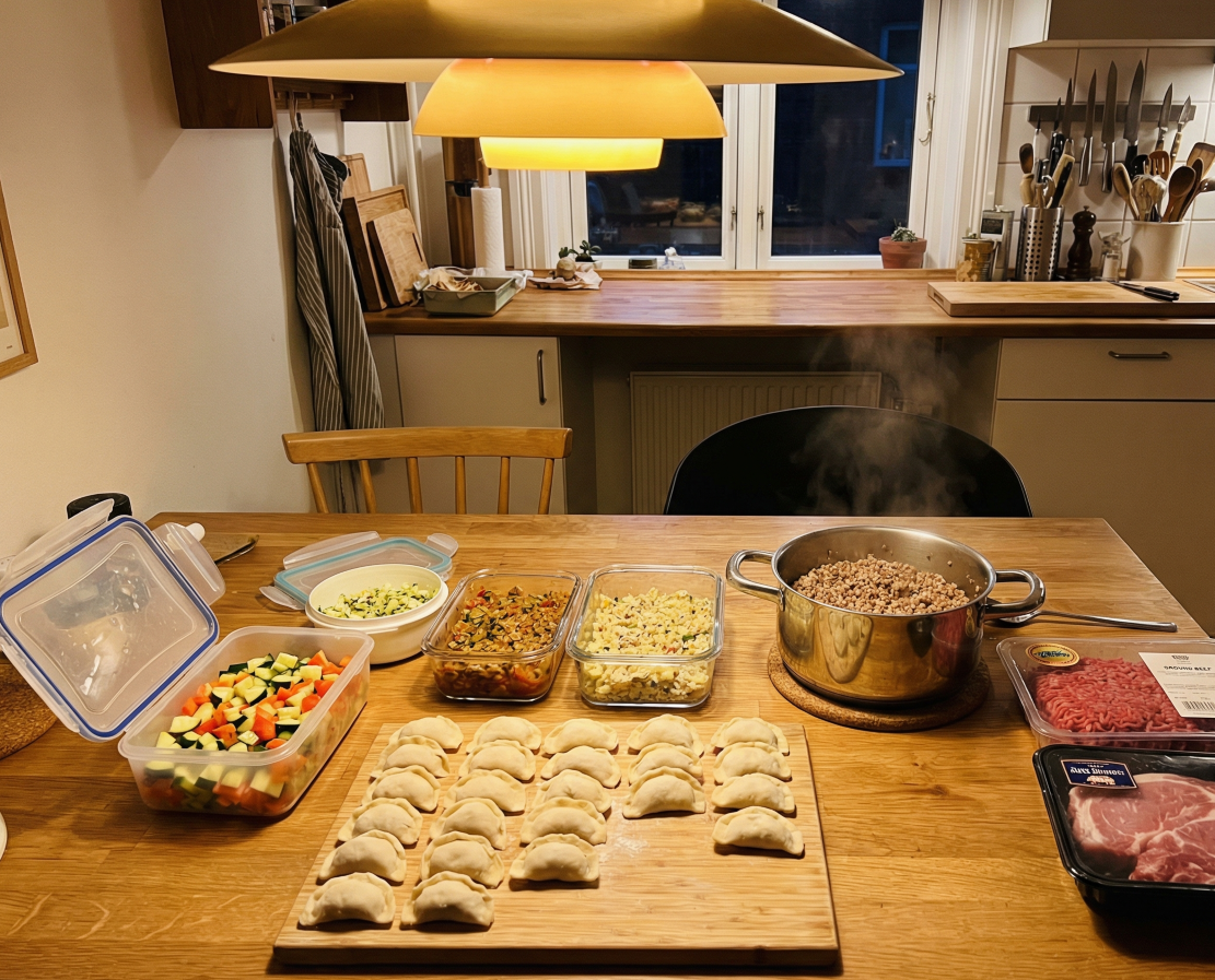 Один вечер - и еда на всю неделю вперёд