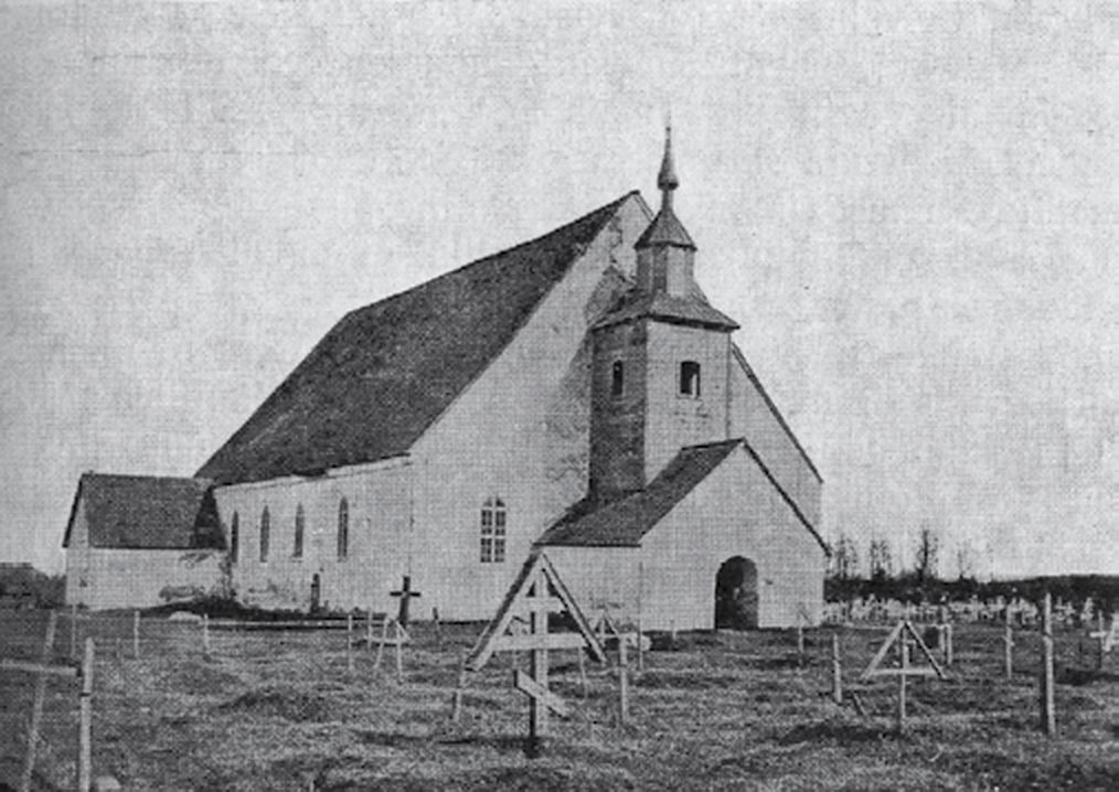 Внешний вид кирхи до 1870 года