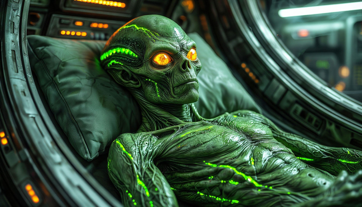 Существо было похоже на мумию.