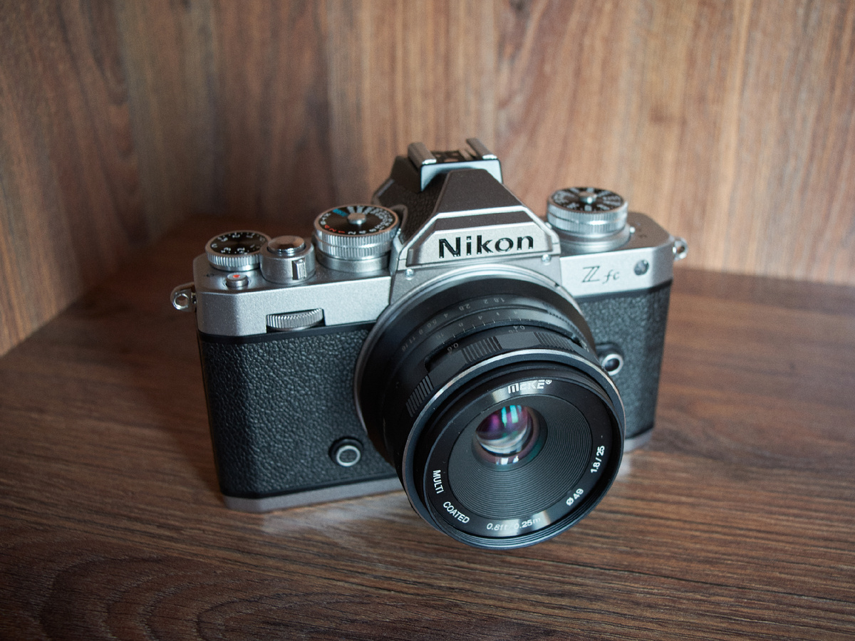 Meike 25/1.8 на камере Nikon Zfc