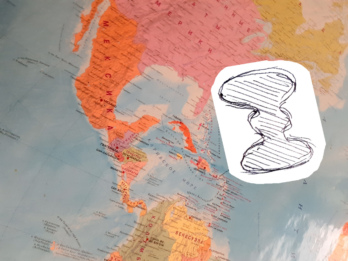 Карибская бабочка - след от столуновенмя с кометой 65 млн. лет назад.