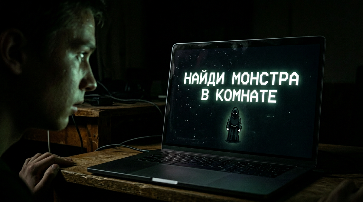 Мне попалась реклама игры «Найди монстра в комнате»… и с каждым уровнем становится всё труднее.