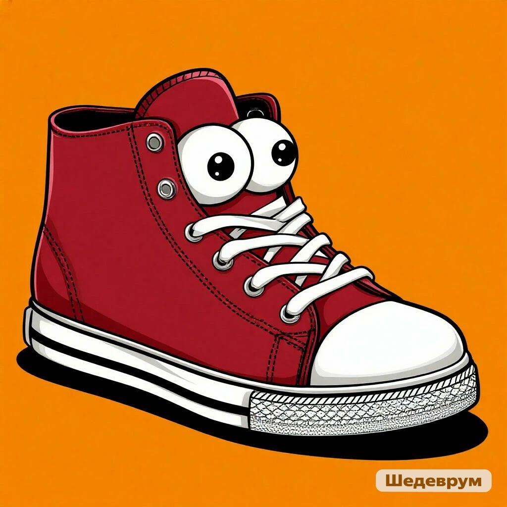 То самое лицо на обуви. 😳