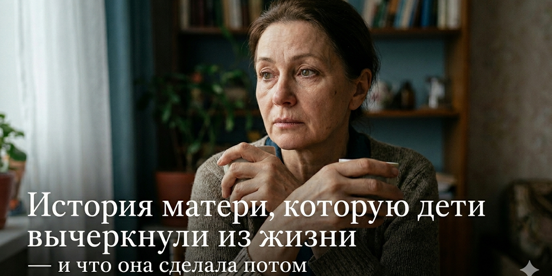 История матери, которую дети вычеркнули из жизни — и что она сделала потом
