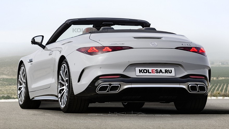    Рендер обновлённого Mercedes-AMG SL