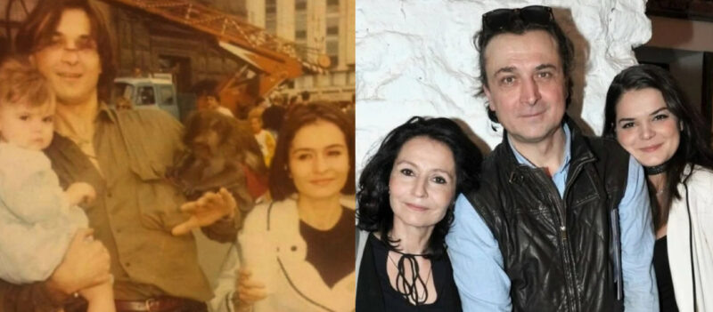    Счастливая семья: Александр Лазарев-младший, его супруга Алина Айвазян и дочь Полина.