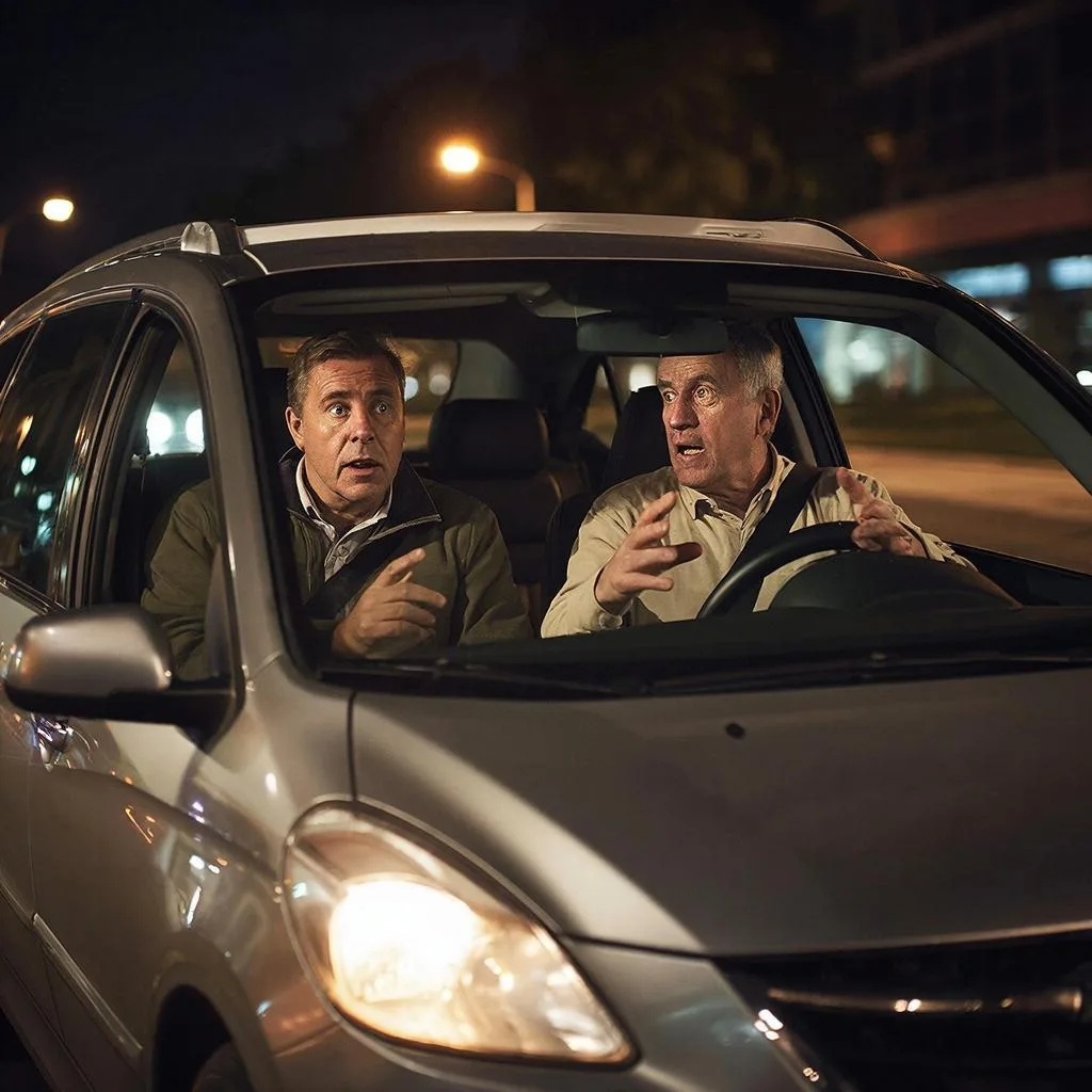 В машине с помощником мошенника