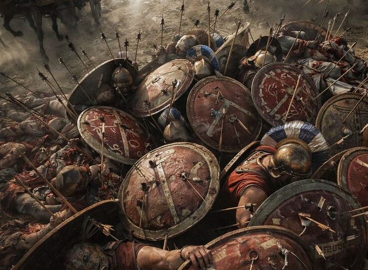 Что будет, если гоплиты вступят в бой против современного ОМОНа?