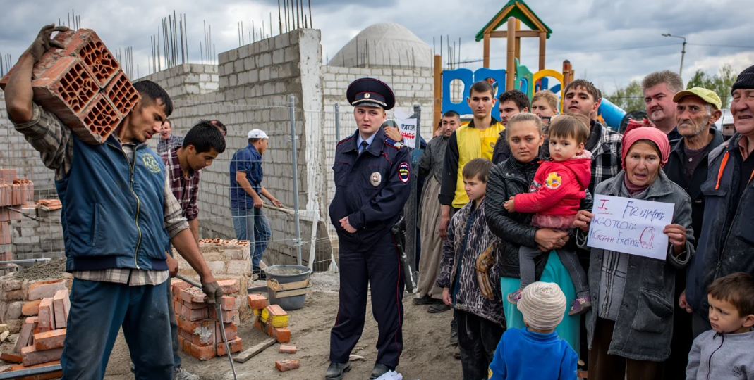 Дерзость без границ: Приезжие продолжают стройку мечети вопреки запрету прокурора