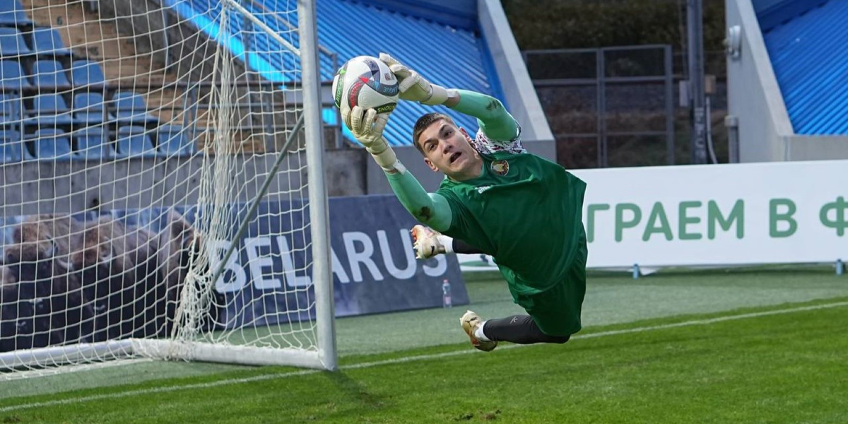 Белорусский голкипер софийского ЦСКА Федор Лапоухов. Фото из интернета.