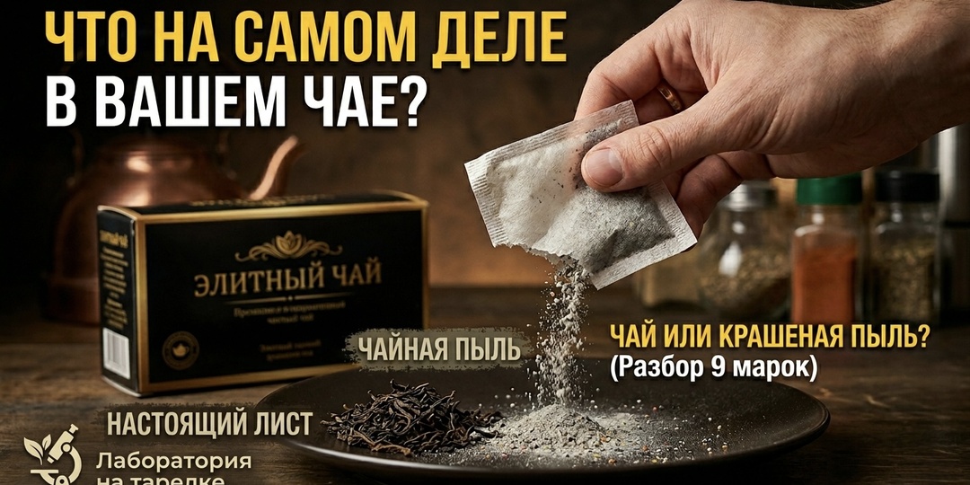 Иллюзия заварки: Разбираем 9 марок пакетированного чая (Пьем настоящий лист или крашеную пыль?)