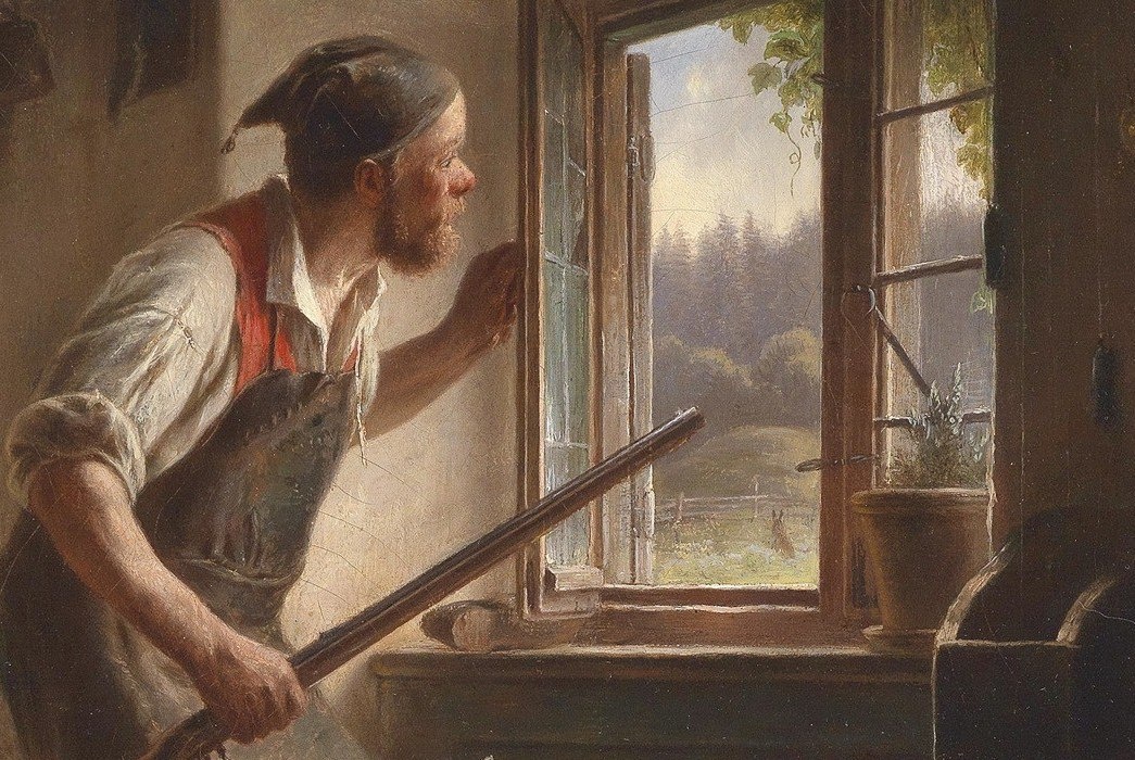 Карл фон Энхубер «Бдительный сапожник», фрагмент