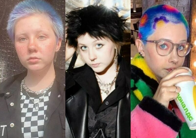    Старшая дочь Лида смело экспериментирует с внешностью в поисках собственного стиля.