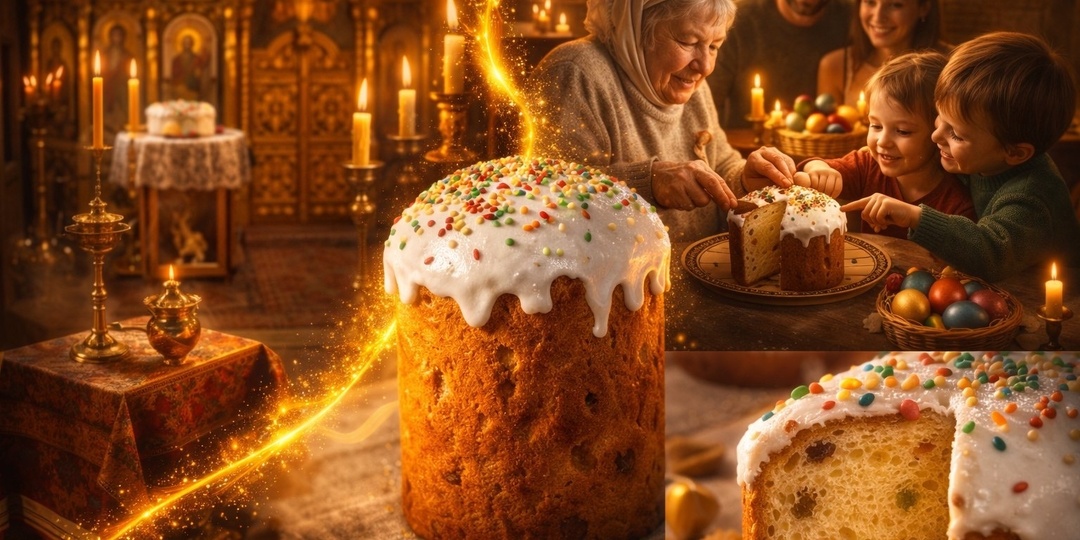 Рецепт Кулича: история пасхального хлеба, который объединил небо и землю 🕯️🍞✨
