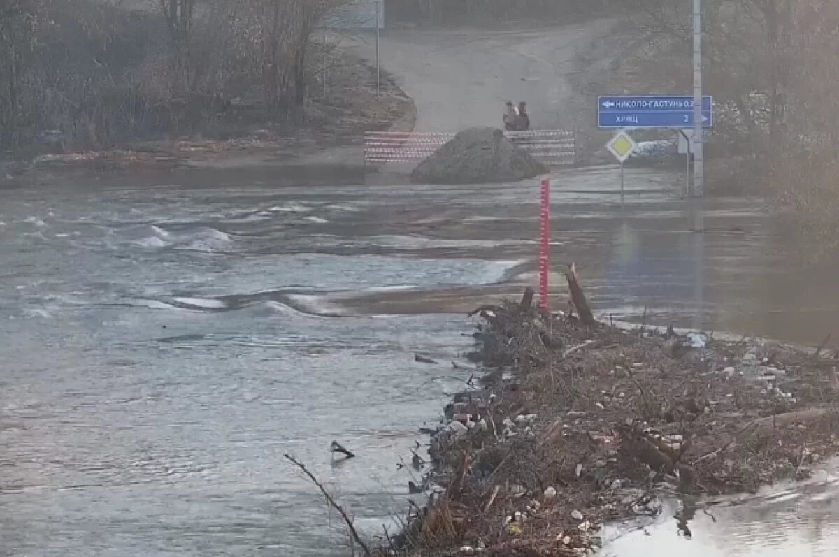    В Тульской области подтоплены пять низководных мостов из-за паводка