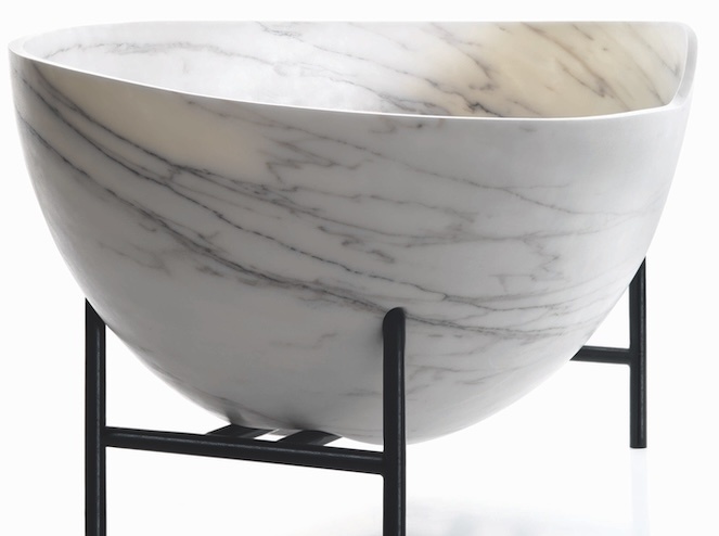 Мрамор в ванной: дизайнерский вариант