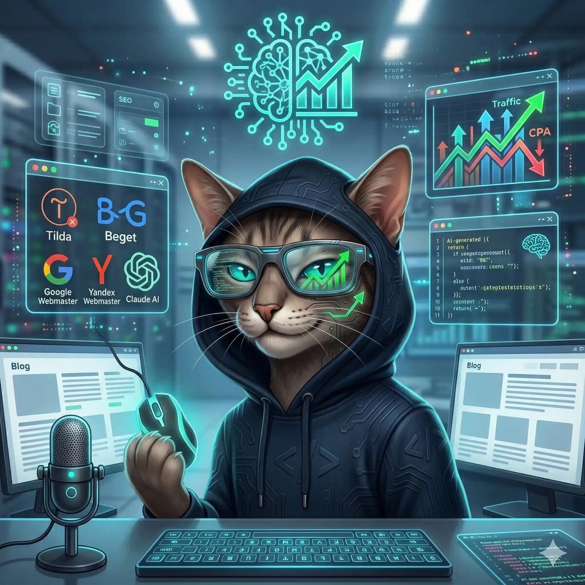 Почему конструкторы сайтов мешают индексации? Личный опыт перехода с Tilda на кастомный код через Claude AI для снижения стоимости лида в клининге.