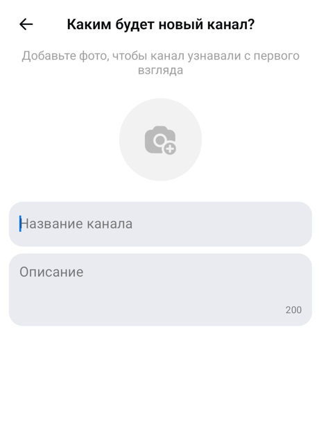 На фото: создание приватного канала в MAX