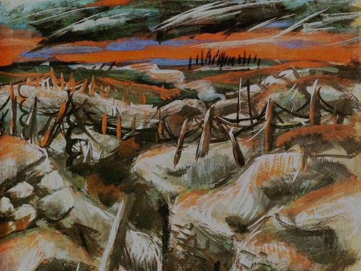     Отто Дикс. Окопы (фрагмент). 1920-е