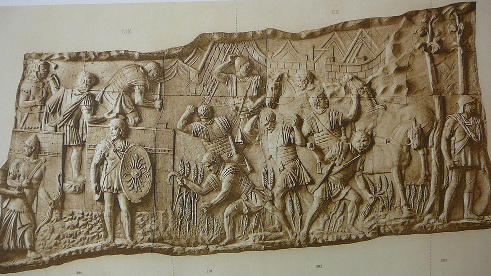 Иллюстрация римских солдат по материалам колонны Траяна. Conrad Cichorius, 1900 / Wikimedia Commons, public domain.