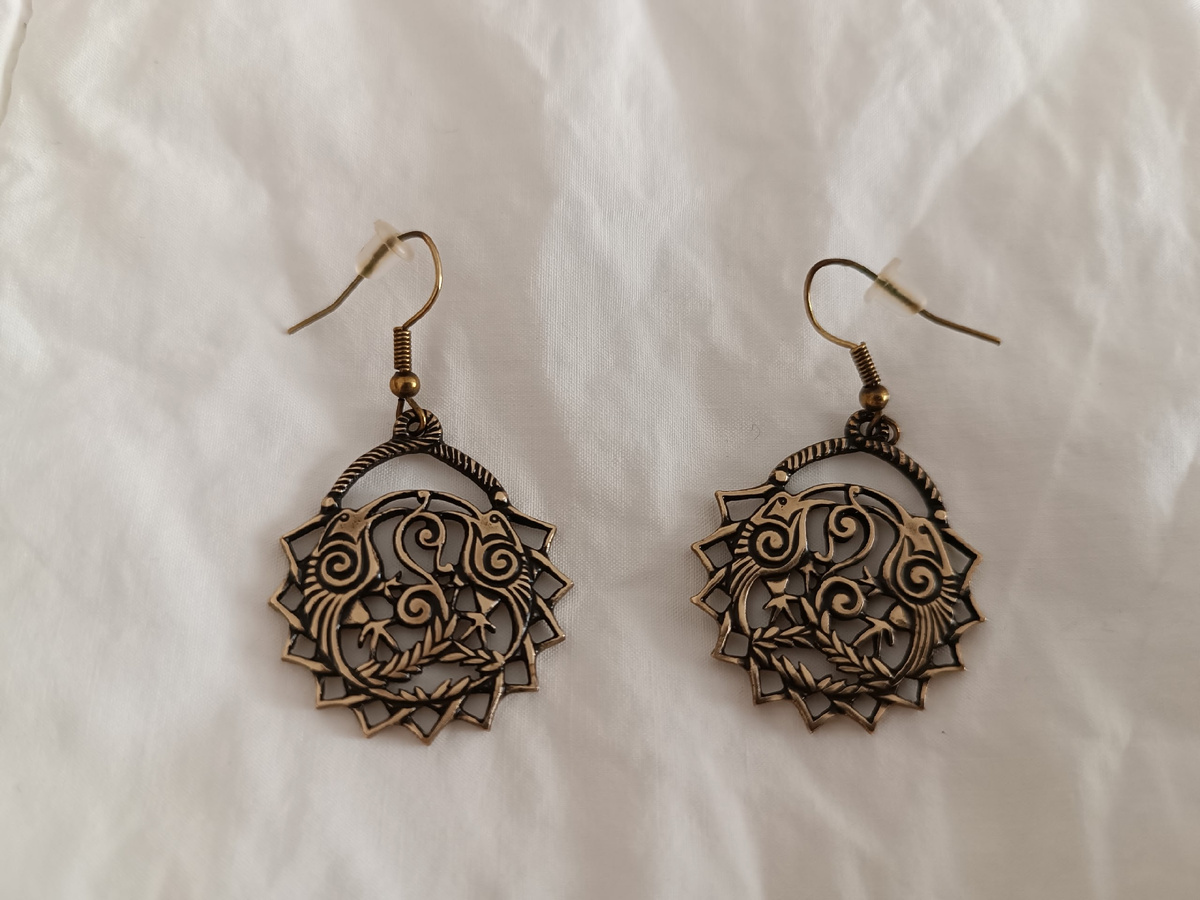 Серьги Вороны Одина