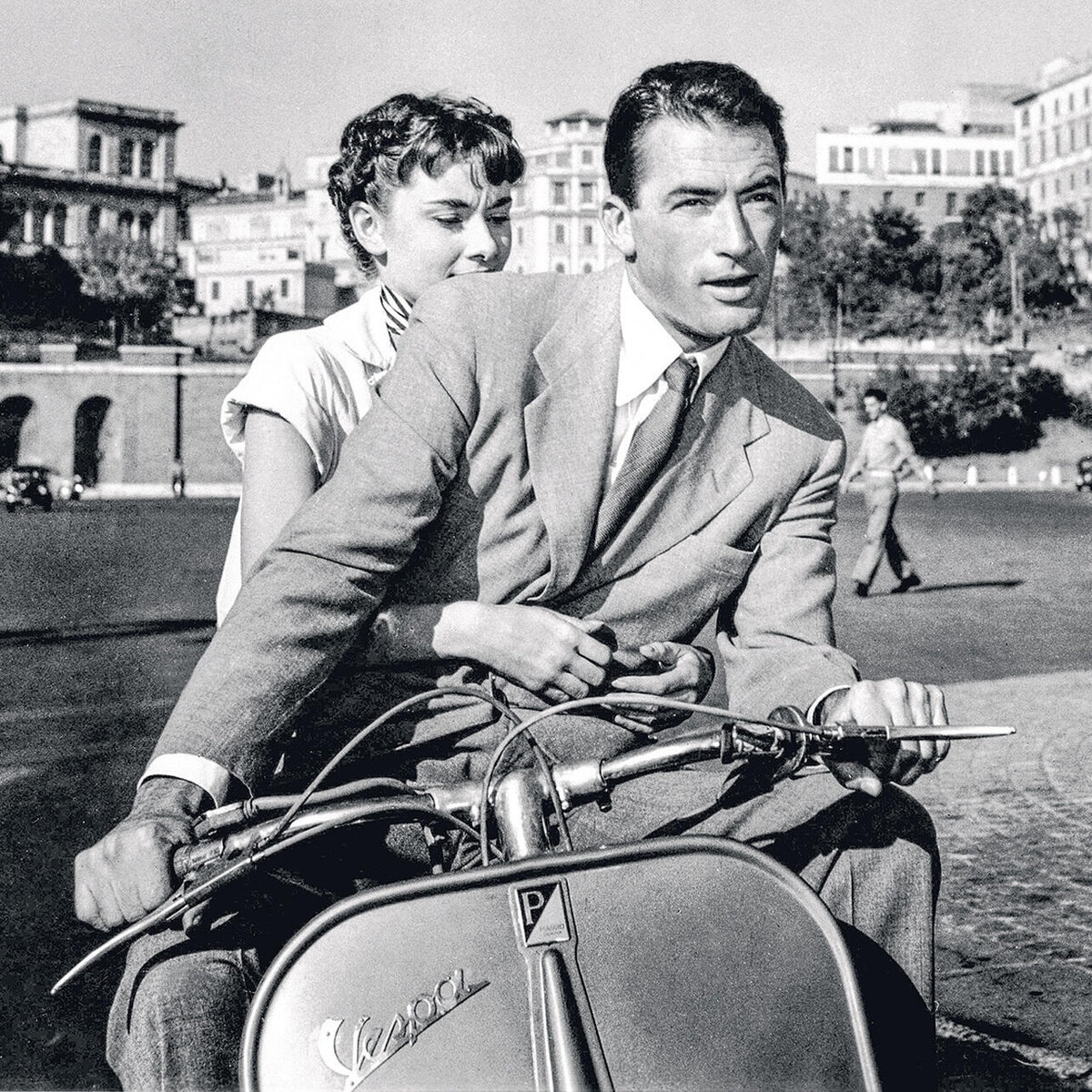    С Грегори Пеком в фильме «Римские каникулы». 1953 г. Legion-media