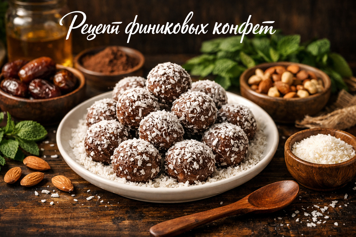 Конфеты из финиковой пасты 