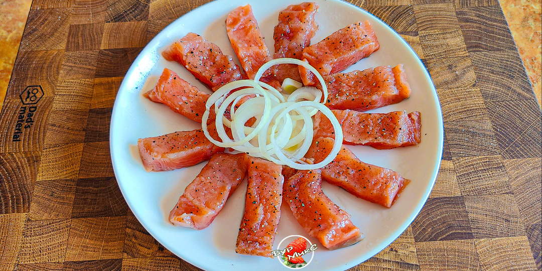 Рецепт Быстрая малосольная горбуша